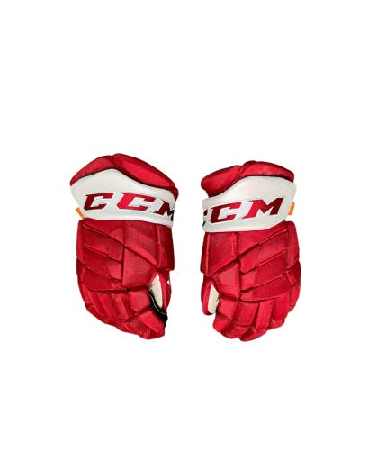 (NEW) CCM HGPJS, Senior Hockey Gloves | Size: 14” | Color: Red/White | Pro Stock