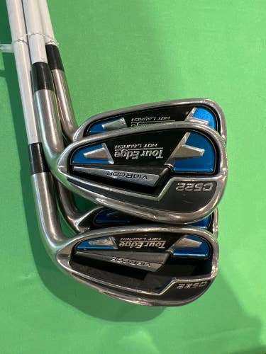 Used Men's Tour Edge Hot Launch Right Iron Set Regular Graphite