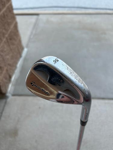Used Men's TaylorMade RAC Chrome Right Wedge Wedge Flex 56 Steel
