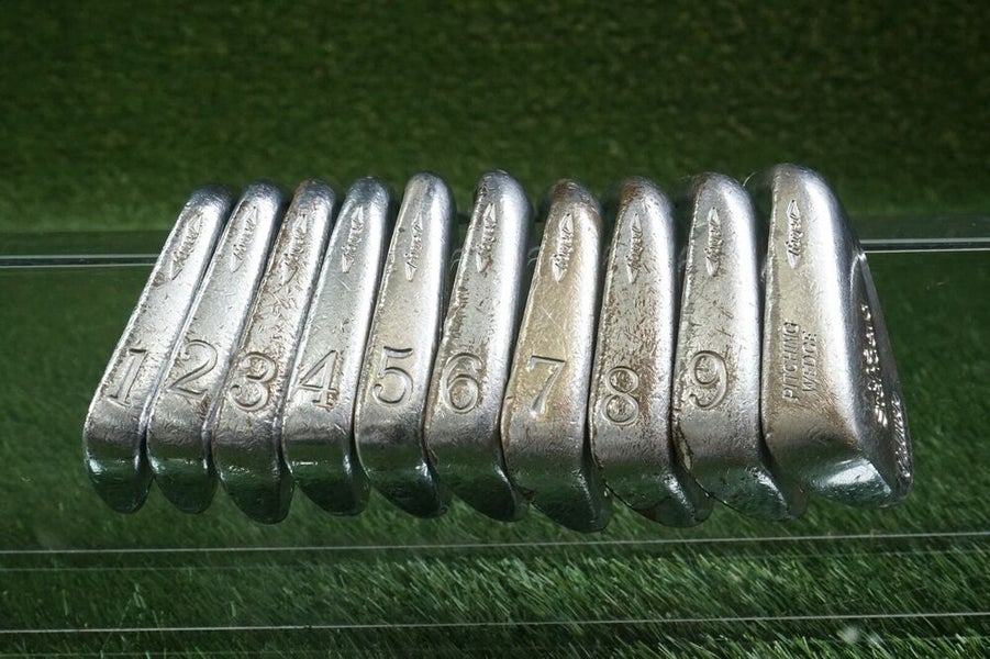 VINTAGE MUSCLE BACK ARNOLD PALMER THE STANDARD 1-P IRONS SET, STIFF STEEL SHAFTS