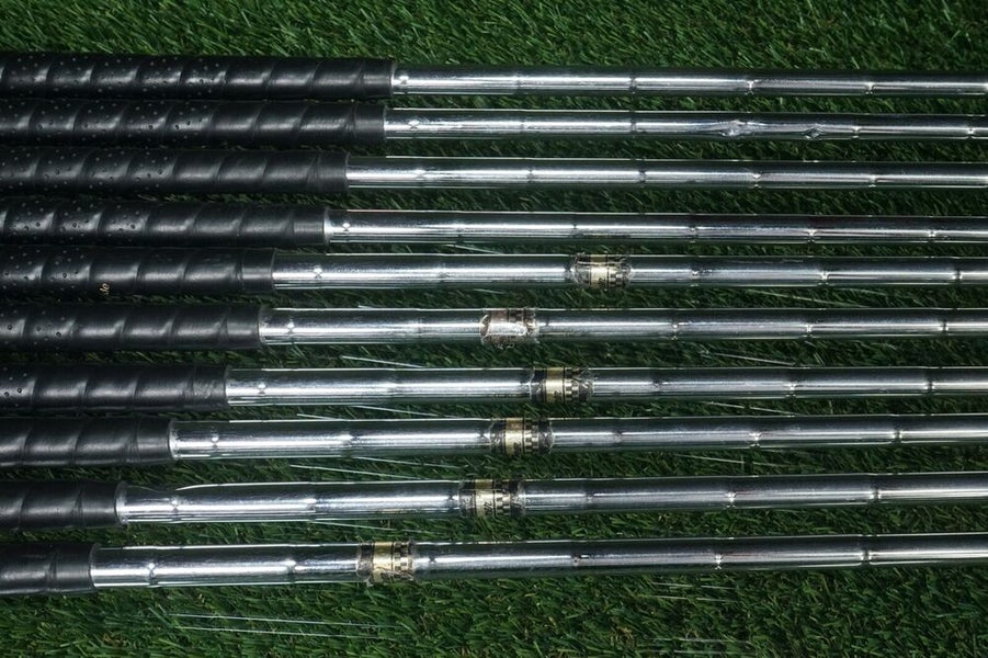 VINTAGE MUSCLE BACK ARNOLD PALMER THE STANDARD 1-P IRONS SET, STIFF STEEL SHAFTS