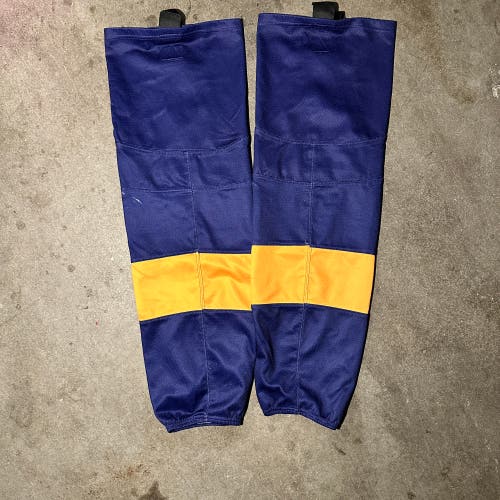 2 pairs home & away purple socks