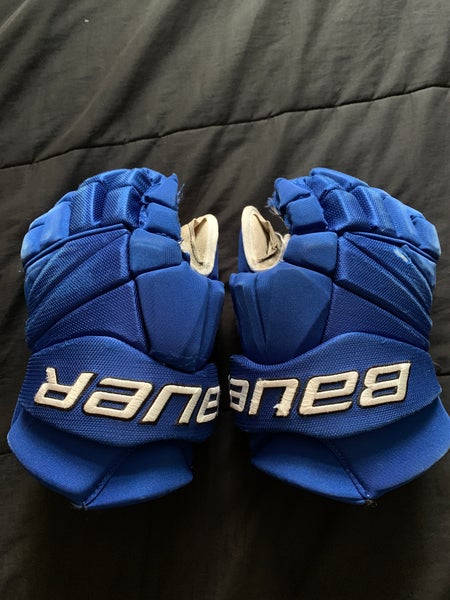 Used Vapor Pro Team Columbus Cottonmouths 14" Blue Pro Stock Gloves