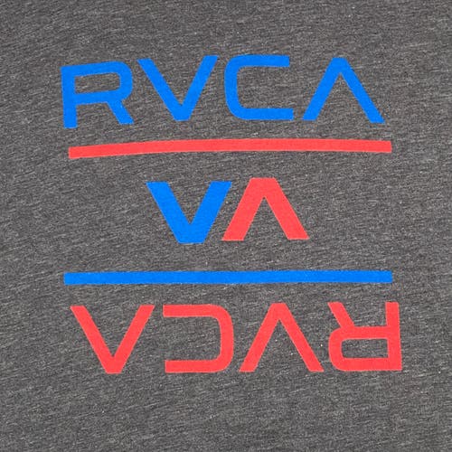 RVCA T Shirt Mens Extra Large Grey Short Sleeve Logo Artists Network Program