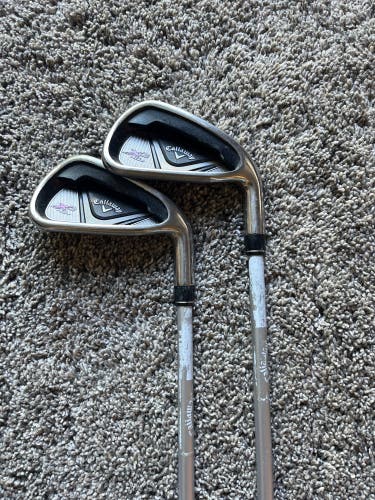 Used Right Handed Ladies Flex Graphite Shaft X2 Hot Iron Set