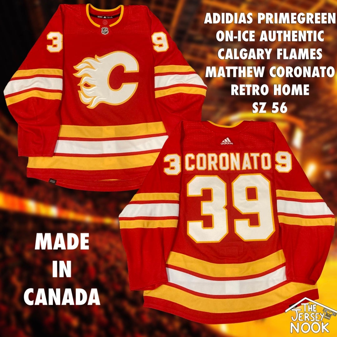 Adidas Calgary Flames Authentic NHL Jersey - Home - Adult