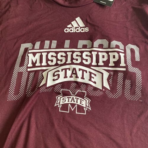 NWT mens large adidas mississippi state bulldogs creator Tee
