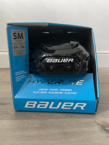 New Small Bauer Hyperlite Helmet Pro Stock