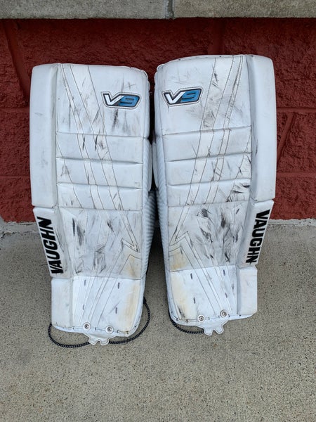 Used 24" Vaughn Velocity V9 Goalie Leg Pads