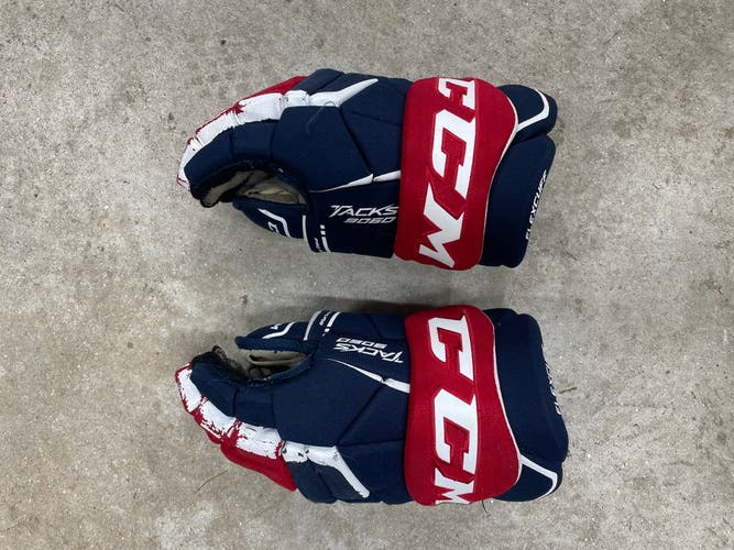 CCM 14" Tacks 9060 Hockey Gloves Blue Red