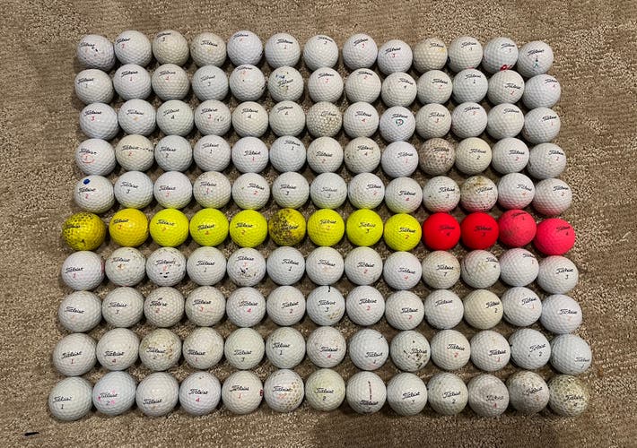 Used Titleist 132 Pack (11 Dozen) Balls
