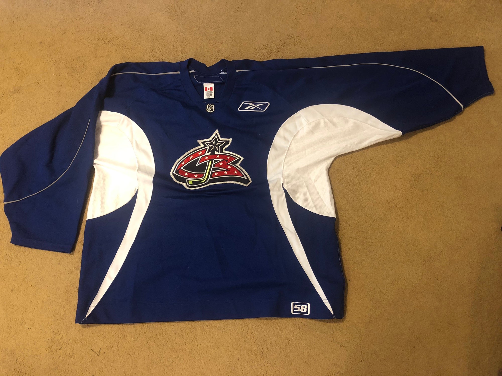 Vintage Columbus Ohio Blue Jackets Jersey Bauer CCM NHL Hockey 56 Hogu –  Rare_Wear_Attire