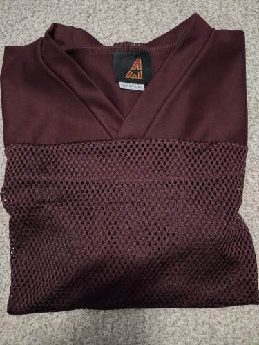 Used Large/Extra Large Men's Alleson Football Practice Jersey - Maroon