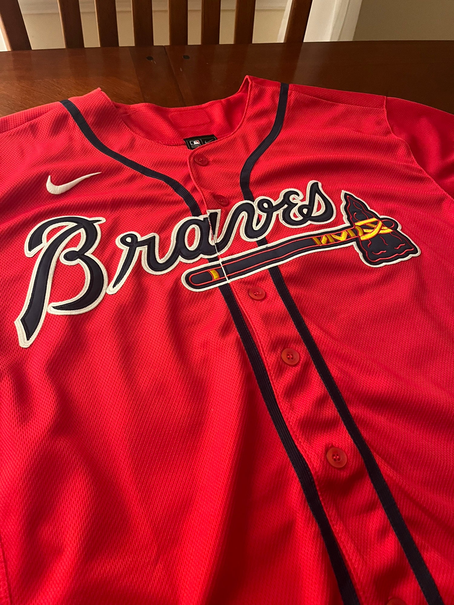 Matt Olson Nike Red Braves Jersey - XL
