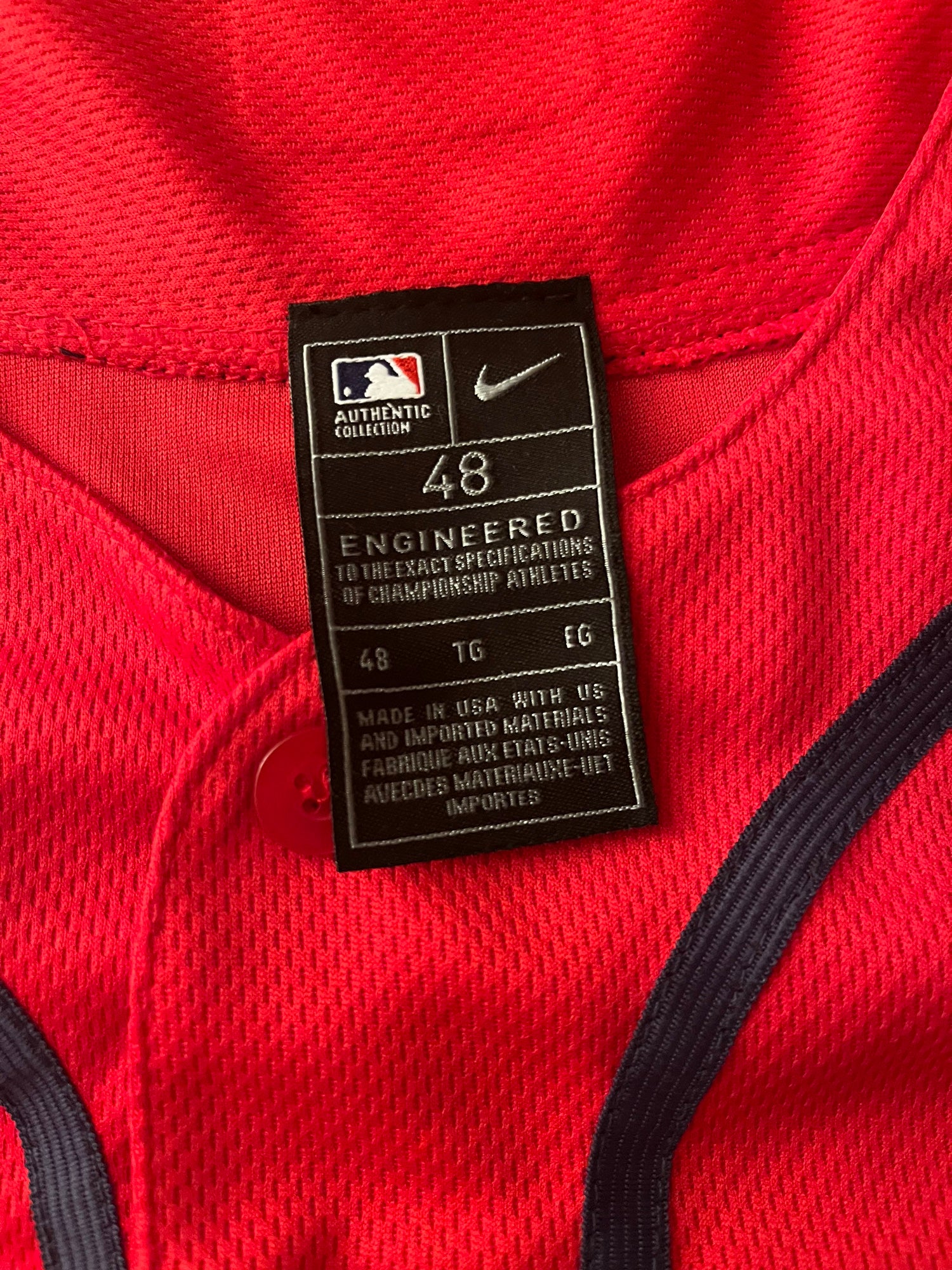 Matt Olson Nike Red Braves Jersey - XL