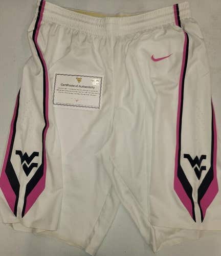 30619 WEST VIRGINIA MOUNTAINEERS Authentic Team Issued Basketball SHORTS