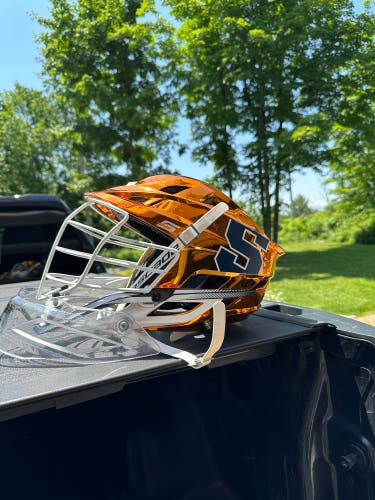 Syracuse lacrosse Cascade helmet