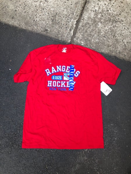 New York Rangers Mens Reebok NHL Edge Long Sleeve Jersey Tee