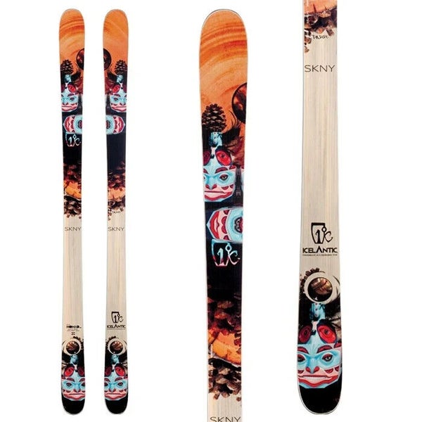 USED 191 cm Icelantic Nomad RKR SKNY All Mountain Twin Tip Skis w/ Salomon Z12
