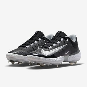 new mens 9.5 Nike react Alpha Huarache 4 elite Low Metal Cleats DJ6521-011