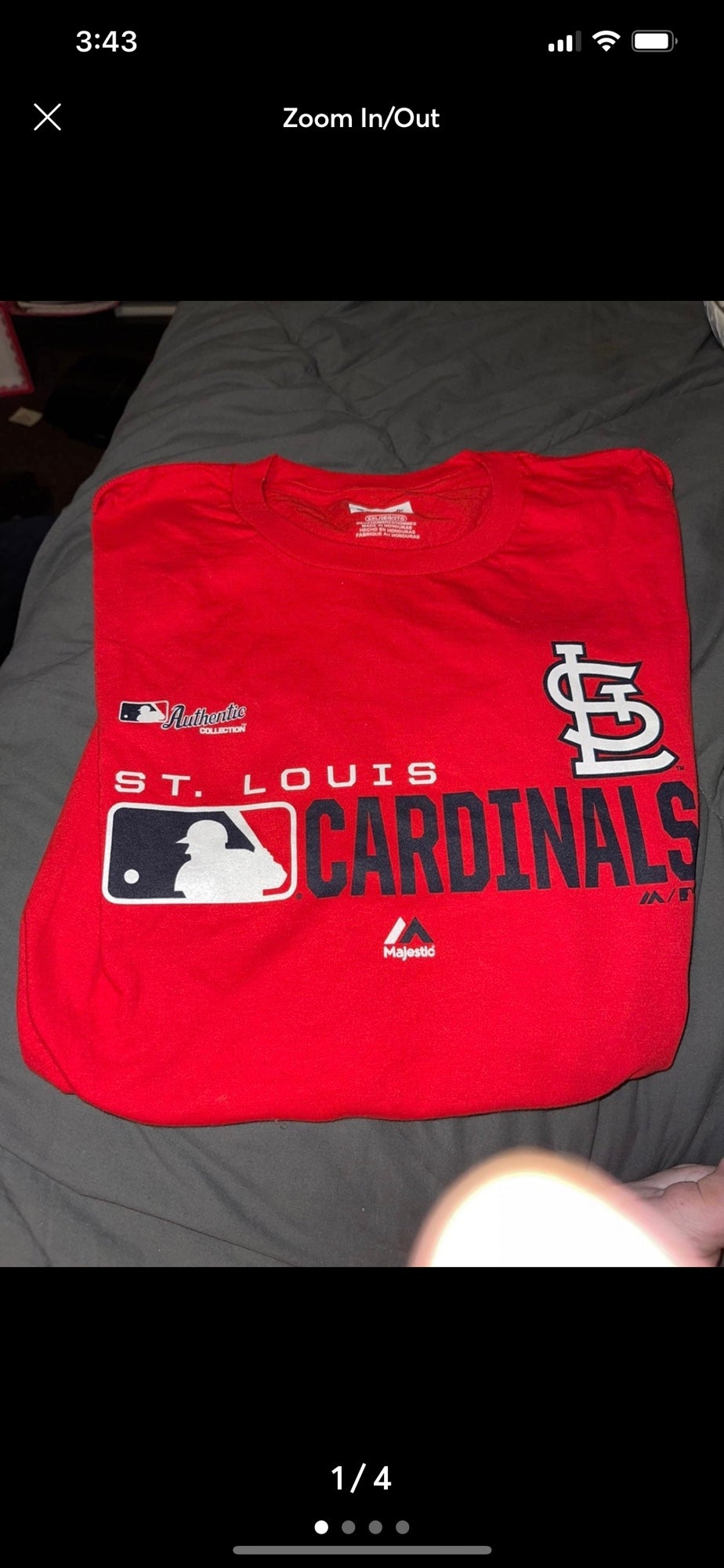 Majestic, Shirts, Majestic Cooperstown St Louis Cardinals Jersey 2x Big  Tall