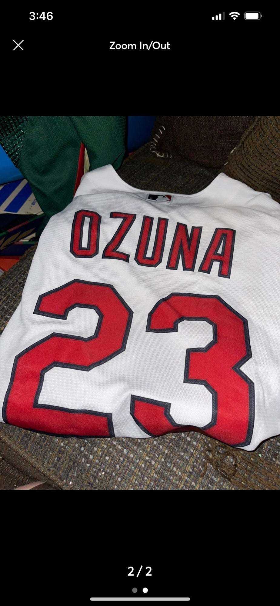 Nike MLB St. Louis Cardinals Marcell Ozuna #23 Stitched White Jersey Men's  Sz L