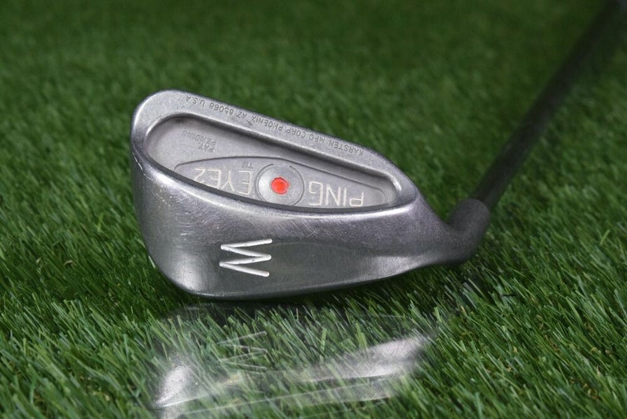 PING EYE 2 RED DOT W PITCHING WEDGE ZZ-LITE STIFF FLEX STEEL SHAFT LEFT HANDED