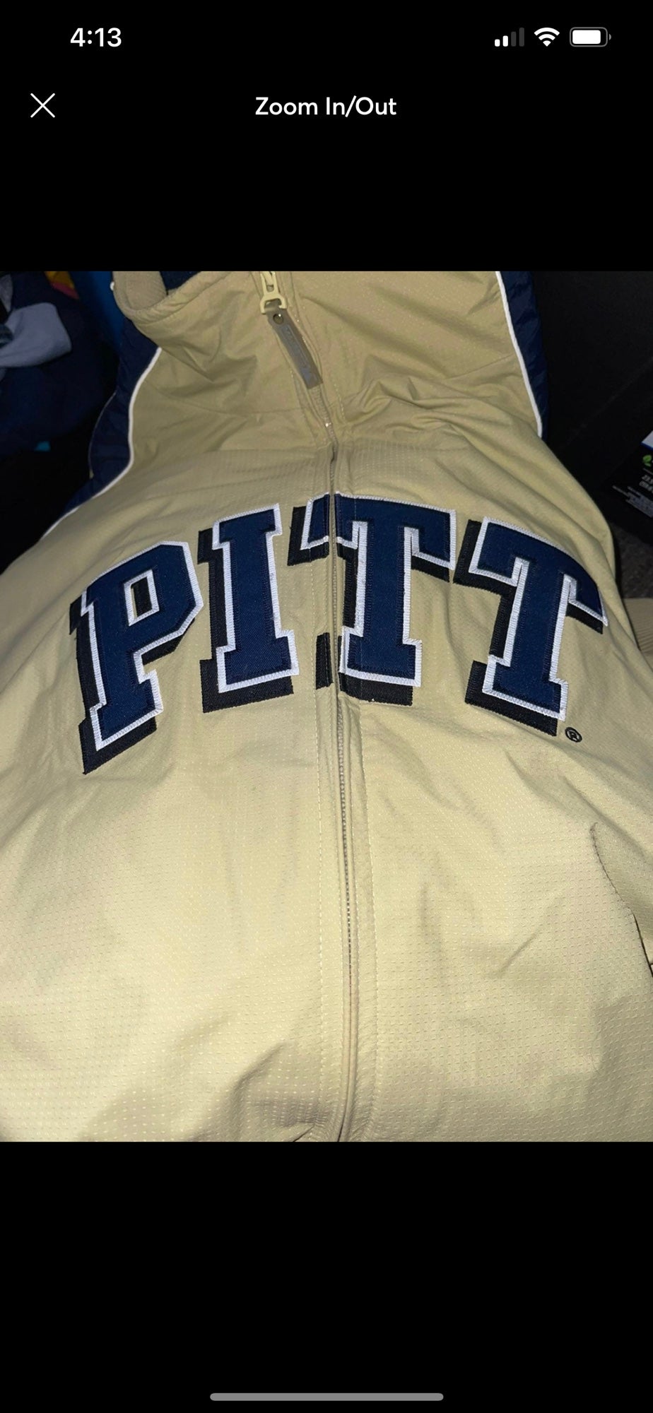 1980s Pittsburgh Panthers Worn Warm Up Basketball Jacket - Grey