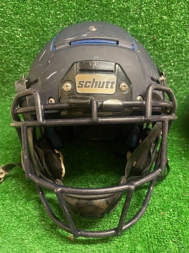 Adult Medium - Schutt F7 VTD Football Helmet - Navy Blue