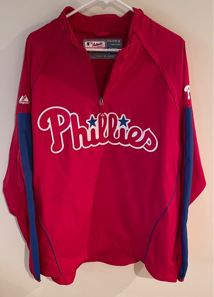 Philadelphia Phillies Authentic Majestic Cool Base Pullover Jacket