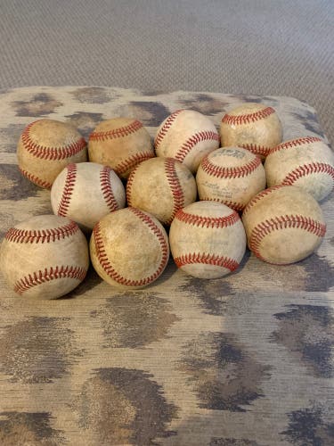 Used  12 Pack (1 Dozen) Baseballs