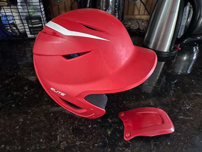 Used One Size Fits All Easton Batting Helmet with Chin Protector