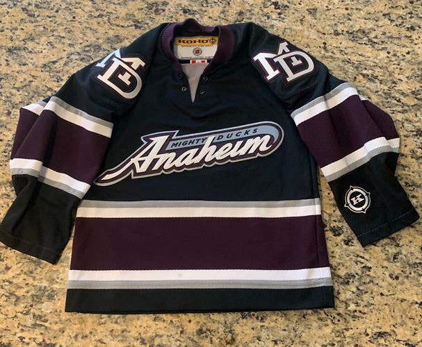 Vintage KOHO NHL Anaheim Mighty Ducks Alternate Jersey Youth S/M