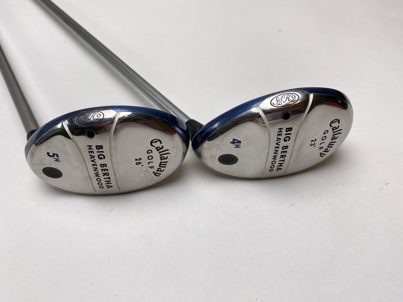 Callaway Big Bertha Heavenwood 4 & 5 Hybrid Set 23* 26* Aldila 50g Ladies RH