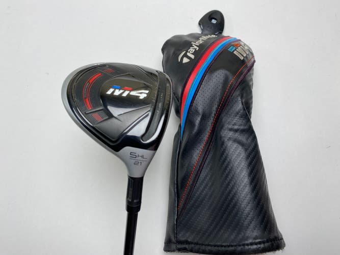 Taylormade M4 5 HL Fairway Wood 21* Fujikura Atmos 5A Senior Graphite Mens RH