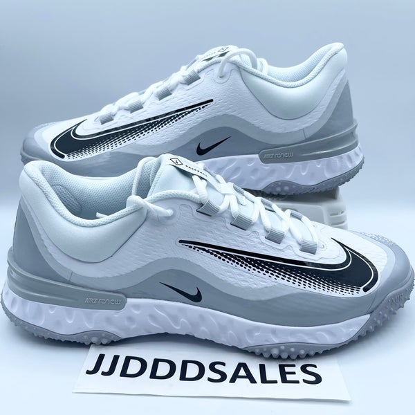 Nike Alpha Huarache Elite 4 Turf Mens Baseball Shoe White FD2743-100 Men’s Sz 12 NEW