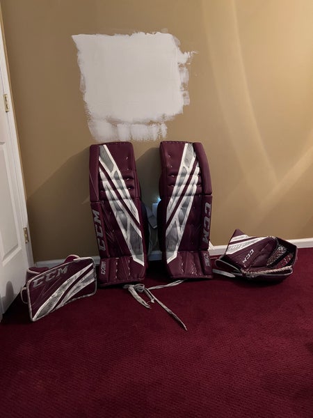 Used 37+1.5" CCM Regular Extreme Flex 4 Goalie Full Set