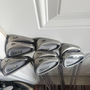 Used Men's Cobra Right Handed King Cobra Iron Set Stiff Flex 8 Pieces Steel Shaft
