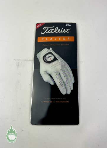 New Titleist Golf Players Mens Left Cabretta Leather Medium Pearl White Glove