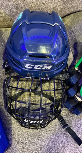 Used Medium CCM Super Tacks X Helmet Navy