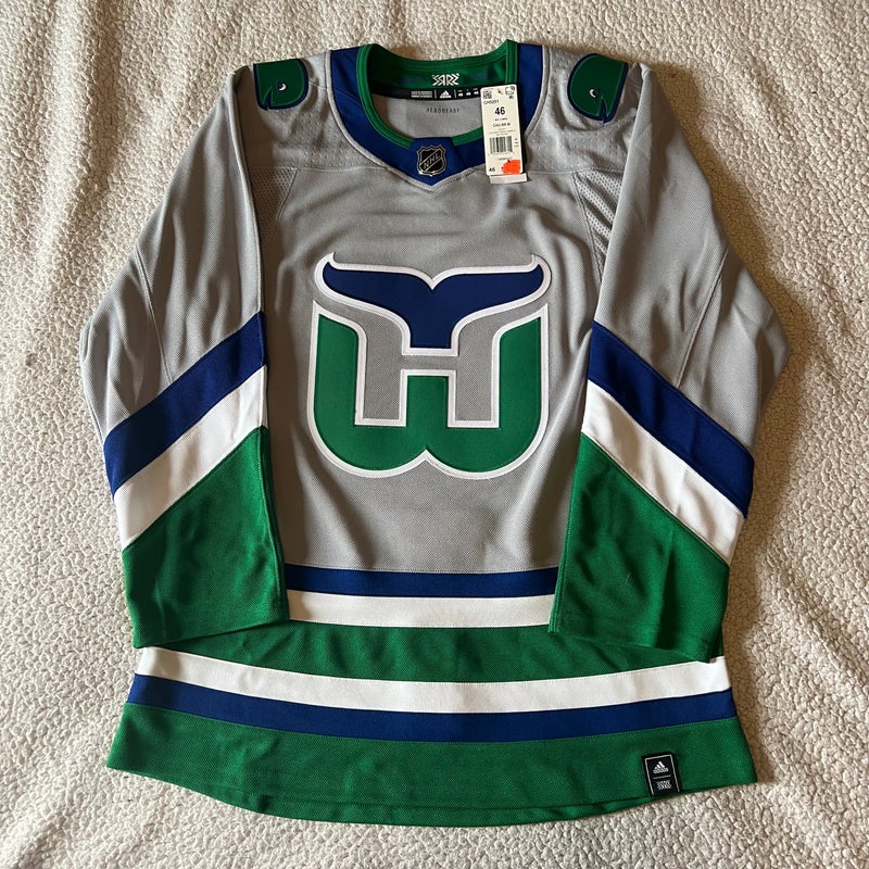 Vtg Rare NHL Hartford Whalers White Starter Hockey Jersey Size XL