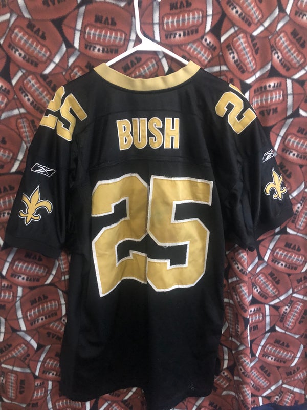 New Orleans Saints Jersey Youth Boys Large Black Gold Reggie Bush Kids Shirt