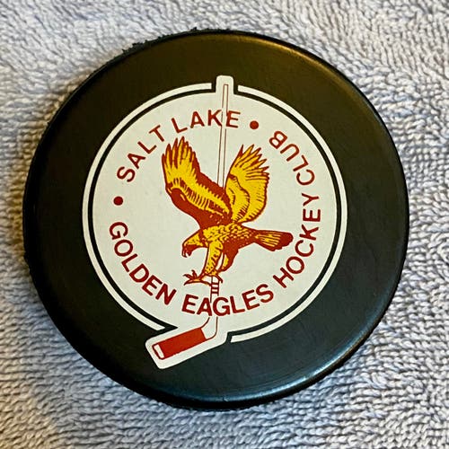 Salt Lake Golden Eagles Vintage IHL Hockey Puck (Made In Czechoslovakia)