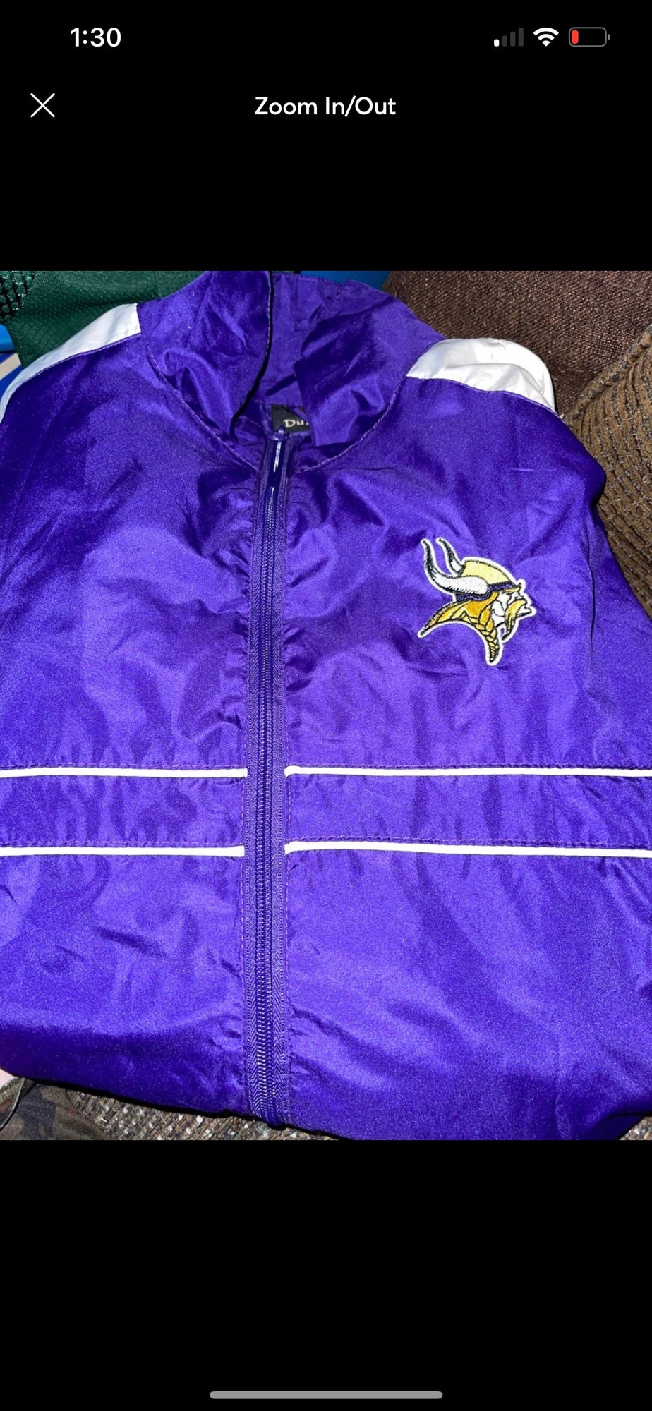 NFL, Jackets & Coats, Nfl Minnesota Vikings Football Windbreaker Coat In  Size Xxl