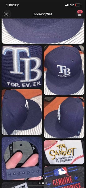 Tampa Bay Rays New Era 25th Anniversary Team Classic 39THIRTY Flex