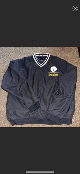 Nfl ultra club Pittsburgh Steelers medium Mens pullover jacket vintage used