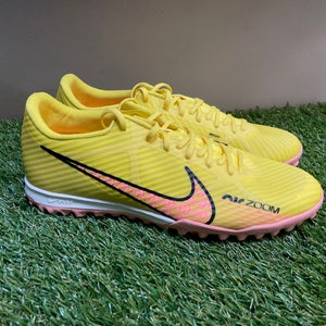 Nike Mercurial Air Zoom Vapor 15 Academy TF Cleats Yellow Men Size 8 DJ5635-780