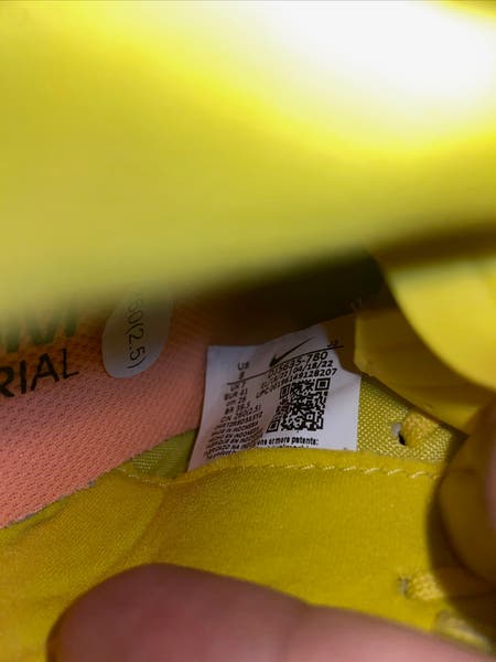 Nike Mercurial Air Zoom Vapor 15 Academy TF Cleats Yellow Men Size