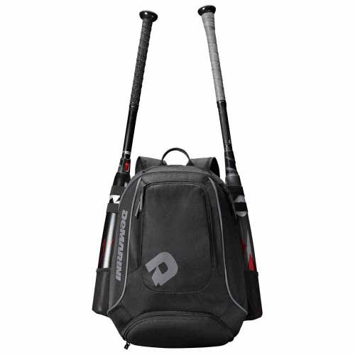 New DeMarini Sabotage Baseball Backpack Black Equipment Bag Softball WTD9411BL