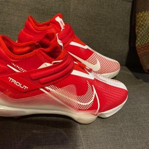 Red New Adult Men's Size 9.5 Metal Nike Low Top Force Zoom Trout 7